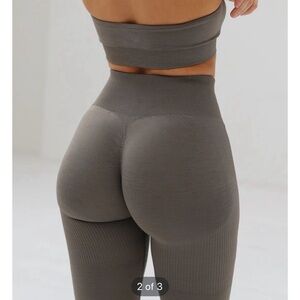 Lazuli Label Taupe Brown Leggings